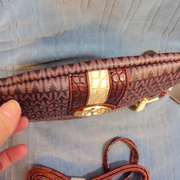 MFK Collection wristlet crossbody Canvas Bag - Picture 5 of 5